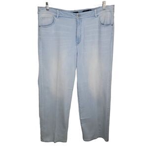 J. Jill high-rise full leg light wash denim jeans size 20w